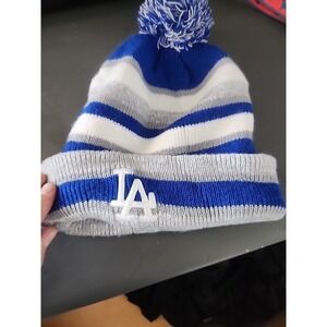 Los Angeles Dodgers Pom Beanie Hat